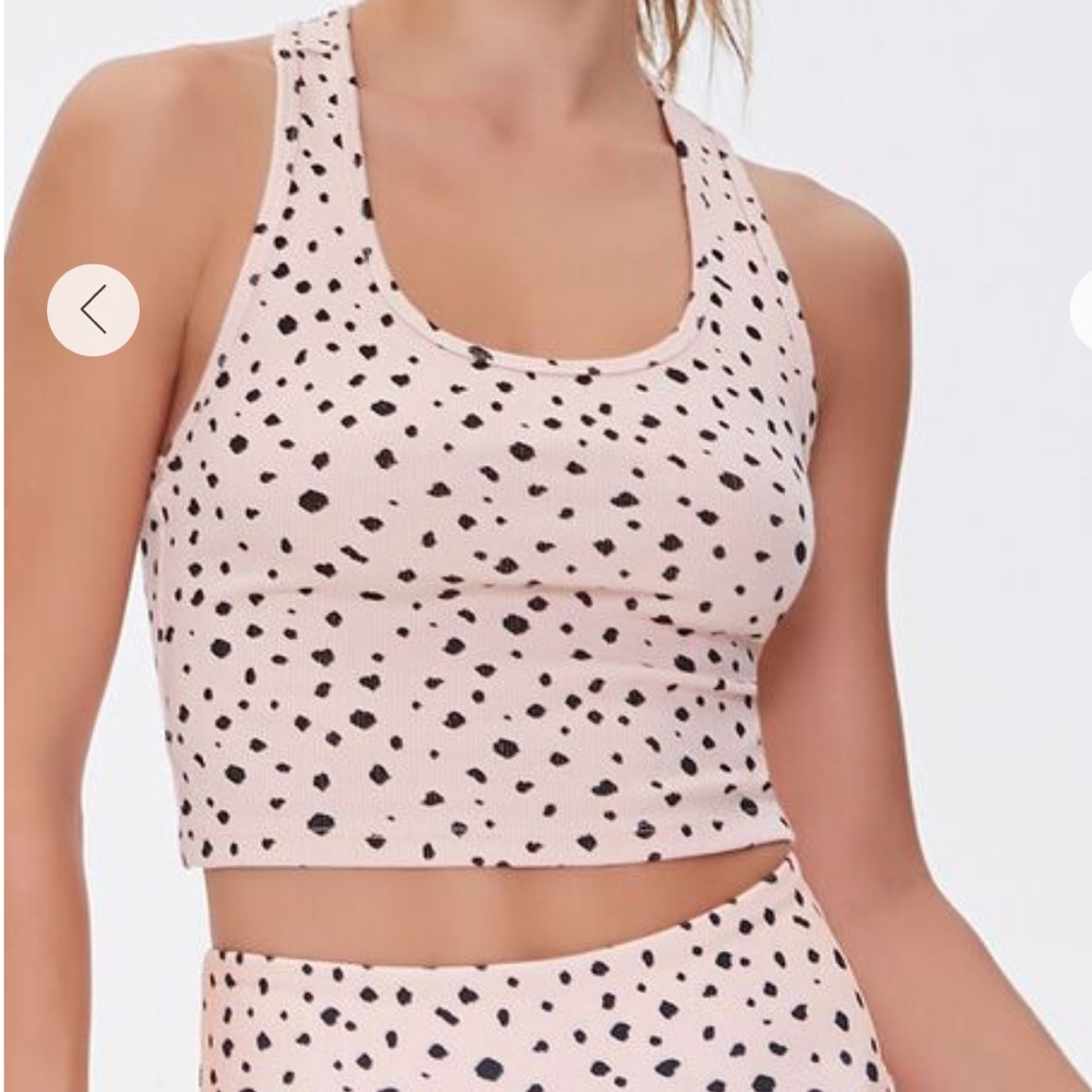 NWT Forever21 active pink cheetah crop tank (XS) - Picture 7 of 8